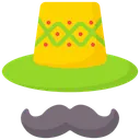 Free Hat Mustache Icon