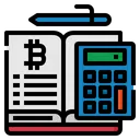 Free Hauptbuch Buch Bitcoin Symbol