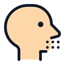 Free Head Side Dots  Icon