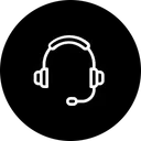 Free Headphone Customer Care Icon