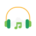 Free Headphones Cloud Music  Icon