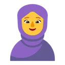Free With Headscarf Flat Icon