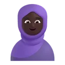 Free With Headscarf Color Icon