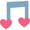 Free Heart Love Song Melody Icon