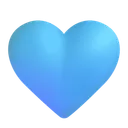 Free Blue Heart Color Icon