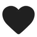 Free Heart High Contrast Icon