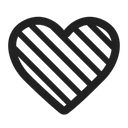 Free Heart High Contrast Icon