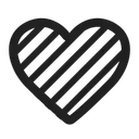 Free Heart High Contrast Icon