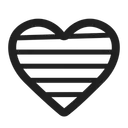 Free Heart High Contrast Icon