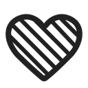 Free Heart High Contrast Icon