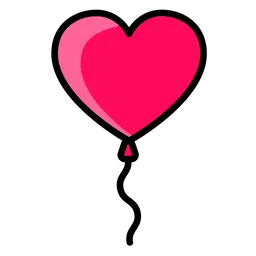 Free Heart Balloon  Icon