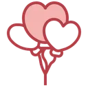 Free Heart Balloon  Icon