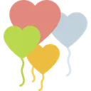 Free Heart Balloons  Icon