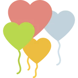 Free Heart Balloons  Icon
