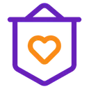 Free Heart Banner  Icon
