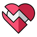 Free Heart Break Love Valentine Icon