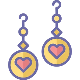 Free Heart earrings  Icon