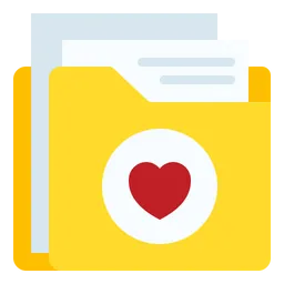 Free Heart Folder  Icon