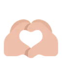 Free Finger Heart Hand Heart Gesture Icon