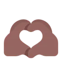 Free Hands Flat Medium Dark Icon