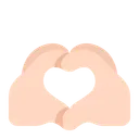 Free Hands Flat Light Icon