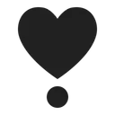 Free Exclamation High Contrast Icon