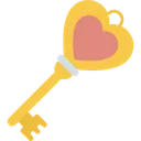 Free Heart Key Icon