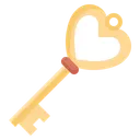 Free Heart Key  Icon
