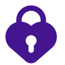 Free Heart Lock  Icon