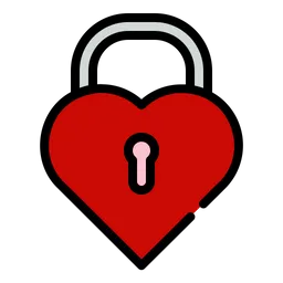 Free Heart Lock  Icon