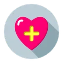 Free Heart Plus Health Icon