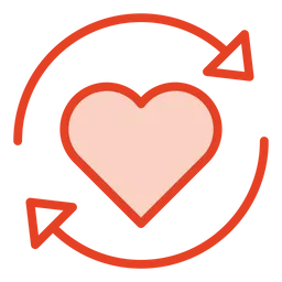 Free Heart Recycle  Icon