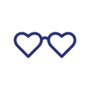 Free Heart Shape Glasses  Icon