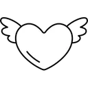 Free Heart Wing Icon
