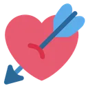 Free Heart With Arrow Icon