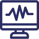 Free Heartbeat Monitor Screen Rhythm Icon