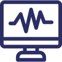 Free Heartbeat Monitor Screen Rhythm Icon