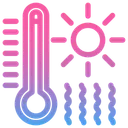 Free Climate Change High Temperature Heat Icon