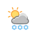 Free Heavy Snow Sun Icon
