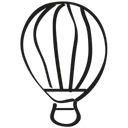 Free Luft Ballon Heiss Symbol