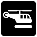 Free Helicopter Heliport Icon