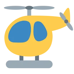 Free Helicopter Emoji Icon