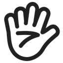 Free With Fingers Splayed Icon