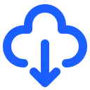 Free Herunterladen Runter Cloud Symbol