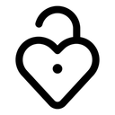 Free Herz-Entsperren  Symbol