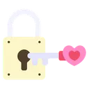 Free Herz Schlussel Schlussel Valentinstag Icon