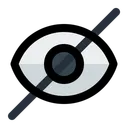 Free Hide Hidden Eye Icon