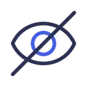 Free Hide Eye Invisible Icon