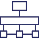 Free Hierarchie Structure Hierarchique Reseau Icône