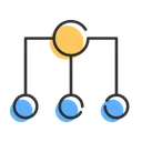 Free Verteilen Teilen Beziehung Symbol